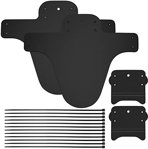 TOOINKCV 4 Stück Mountainbike Kotflügel Set, Fahrrad Schutzbleche Mountainbike, Spritzschutz mit 10 Kabelbindern für Vorder und Hinterrad, für Radfahren/Rennen/Mountainbikes