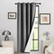 Deconovo Thermal Door Curtain - 84 Inch Drop, Blackout Curtain with Thick Microfiber Lining, Double Layer Windproof for Door, 52 x 84 Inch, Light Grey, 1 Panel