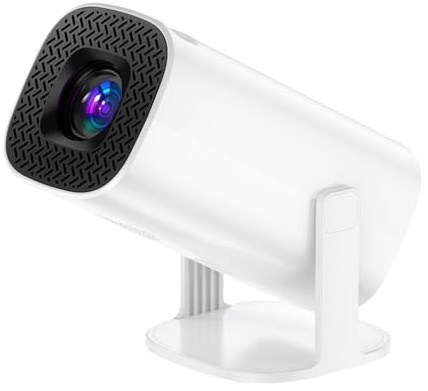 SOTEFE 180° 280 ANSI lumen WiFi videoprojektor Smart Android-system, Bluetooth-projektor 1080P Full HD-stöd 4K, Auto Keystone bärbar projektor för smartphone, surfplattor, PC, PS5, TV-Stick, HDMI