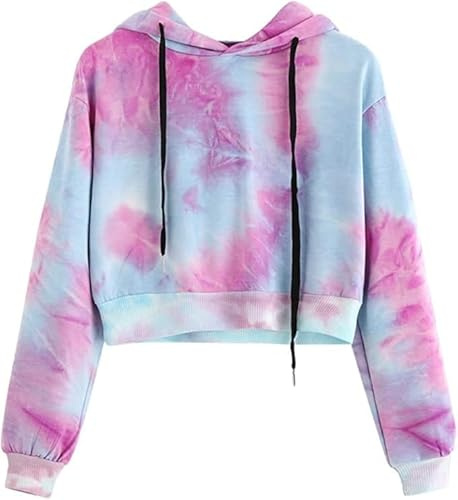 Tröjor för kvinnor, huvtröja, kort, crop top huvtröja