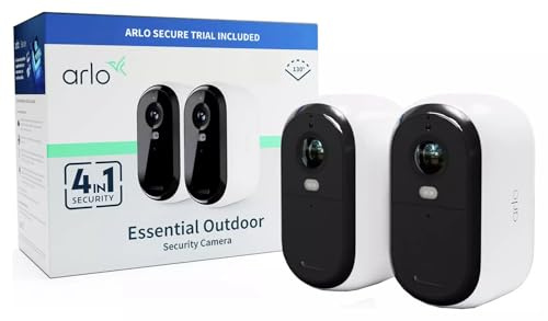 Arlo Essential2 FHD Außenkamera 2 Stück mit 2 Wandhalterungen für den Einzelhandel BDL
