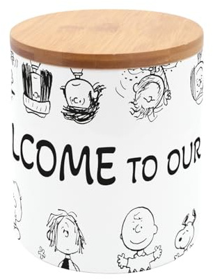 Scatola per la Conservazione Peanuts Comic Edition 550ml | Conservazione | Pasticceria | Biscotti | Cottura | Scorte | Snoopy | Charlie Brown | Porcellana | Bambù
