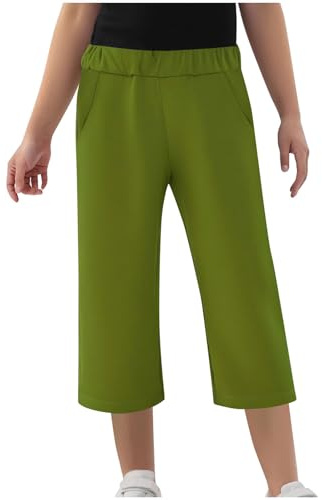 Capri Pants for Kids UK Sale Clearance , Boys Girls Casual 3/4 Trousers Loose Fit Lightweight Sweatpants , Children Baggy Cropped Harem Pant Three Quarter Joggers Bottoms with Elasticated Waist