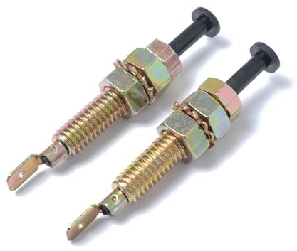 Interrupteur de porte - Aiguille de montage - Bride - Hotte lumineuse - Pour voiture, camion, bateau - Moment réglable - Broche d'arrêt