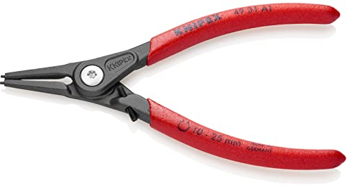 KNIPEX Präzisions-Sicherungsringzange für Außenringe auf Wellen mit Überdehnungsschutzmit rutschhemmendem Kunststoff, 49 31 A1