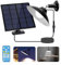 Aigostar Solar Shed Light with Remote Control, 50W Solar Wall Light, Dimmable Solar Pendant Light, IP65 Waterproof Solar Security Motion Sensor Lights for Outdoor Indoor Home Yard Barn Gazebo Patio