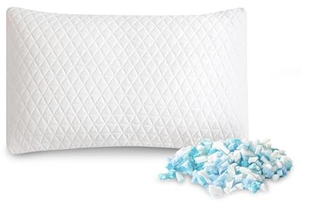 EGO HOME Memory Foam Kopfkissen 40x80 cm mit zerkleinertem Memory-Schaum - Atmungsaktiv Ergonomisches Nackenstützkissen für Seitenschläfer, Rückenschläfer & Bauchschläfer - ÖKO-TEX - Waschbarer Bezug