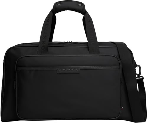 Tommy Hilfiger TH Repreve Duffle AM0AM13803 Weekender para Hombre, Negro (Negro), Talla única, Negro (Negro), One Size