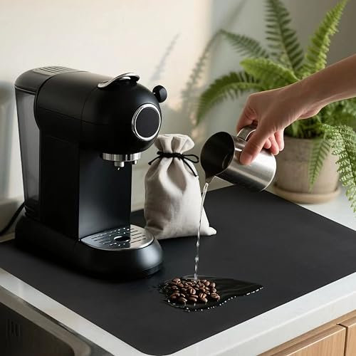 Tappetino Scolapiatti Assorbente 40x60cm – Tappetino Scolapiatti per Lavello in Gomma Antimacchia, Tappetino Assorbente Cucina per Caffettiera e Piatti
