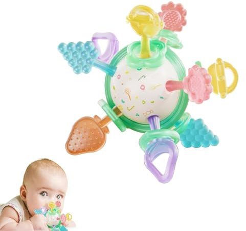 xolear Palline Sensoriali Neonati, Giocattoli Dentizione Palla Neonato, Giochi Montessori per Bambino, Colorate Bambino Dentizione Oball, Regalo Educativi per Ragazzi Ragazze