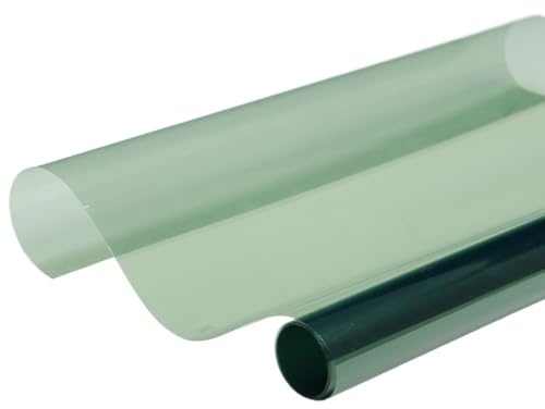 Lamina Solar Coche Homologada Pegatina for vidrio tintado de ventana de automóvil, color verde claro, 95 % resistente a los rayos UV, película de rechazo del calor for el hogar Tintado De Lunas Homolo