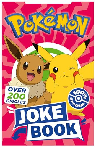 Pokémon Joke Book: Brand new for 2026, the official joke book packed full of 200 giggles. Perfect for kids aged 6, 7, 8 and 9!