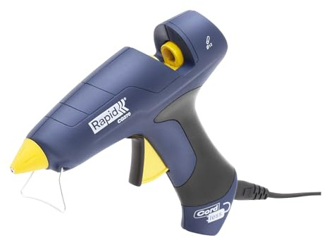 Rapid CG270 - Pistolet à Colle Sans Fil, Pour Bâtons Ø12 mm, Débit 350 g/h, Autonomie 7 Min, Gâchette et Poignée Confortables, Buse Interchangeable - 5000481