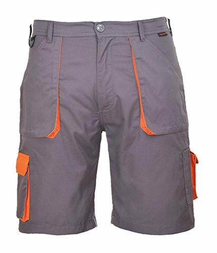 Portwest Bermuda Bicolore Texo, Colore: Grigio, Taglia: L, TX14GRRL