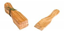 Raschietto per raclette in legno di ulivo, confezione da 6 pezzi, 13 cm