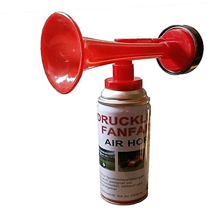 Fanfare Druckluftfanfare Gashupe Hupe Tröte Gashorn Stadion Hupe Air Horn