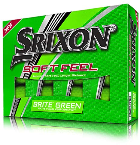 Srixon Soft Feel Golfbälle, matt, 12 Stück, Unisex-Erwachsene, Soft Feel Brite, grün, Large