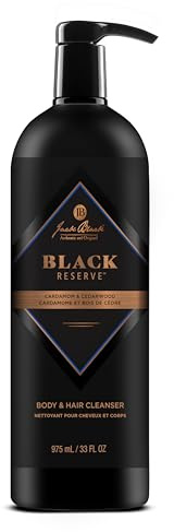 Jack Black - Black Reserve Body & Hair Cleanser, 33 Fl Oz – Cardamom & Cedarwood - Men’s Body Wash, Shampoo Haircare, Dual-Purpose Men’s Cleanser, Sulfate-Free