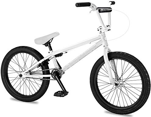Eastern Bikes Lowdown 20 Pulgadas BMX, Marco de Acero de Alta Resistencia (Blanco)