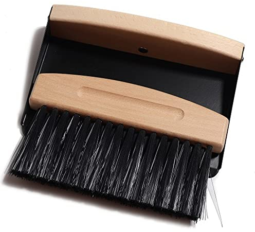 Juego de Escoba y recogedor de Mesa: Juego de Pala y Escoba, Mini recogedor y Escoba de Mano, Cepillo de Mano con recogedor, Mini Escoba, Cepillo de Mesa