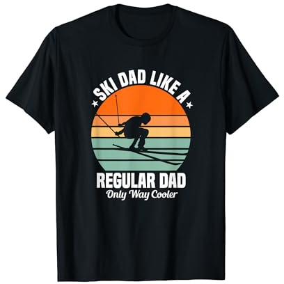 Ski Dad Skifahren Skisport Papa Vater Spruch T-Shirt