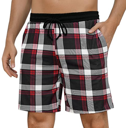 Marvmys Pantalón Corto Pijama Hombre Verano