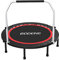 AJOIHASP 40 tragbares Klapptrampolin mit Handlauf, faltbares Fitnesstrampolin für Erwachsene, Rebounder-Trampolin, Übungstrampolin für den Innenbereich/Garten/Workout/Cardio