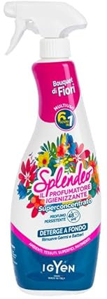 Detergente Multiuso Spray, Il Profumatore Igienizzante Superconcentrato, CITRONELLA E LAVANDA. Deterge a Fondo, Rimuove Germi e Batteri, 48h di Pulito Profumato 750ml (Spray)