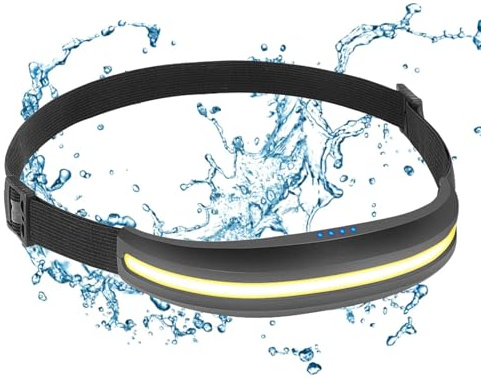 Uppladdningsbar pannlampa | LED-pannlampa USB-C pannband med hög lumen | lätt huvudljus, löpande pannlampa för cykling, ridning, hårda mössor