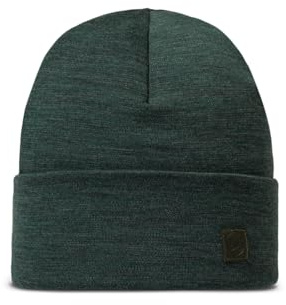 Buff®| Merino Heavyweight Mütze Männlich Weiblich Erwachsene, Multifunktionaler Schal, 100% Merinowolle, Wandern, Outdoor, Nachhaltig, Leicht, Dick, Einheitsgröße, Grün