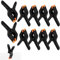 10 Pcs Abrazaderas de Resorte Nylon, Pinzas de Sujeción de Resorte de 4 Pulgadas, Abrazaderas de Nylon con Mandíbulas Giratorias y Apertura Amplia para Carpintería, Fondos Fotográficos ﻿
