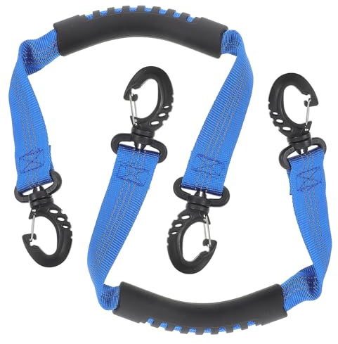 PENIKOKO 2 Pezzi Cinghie Porta Scarponi da Sci Resistenti e Regolabili Maniglia Ergonomica Accessori Outdoor per Sciatori Adulti e Facili da Trasportare e Piegare