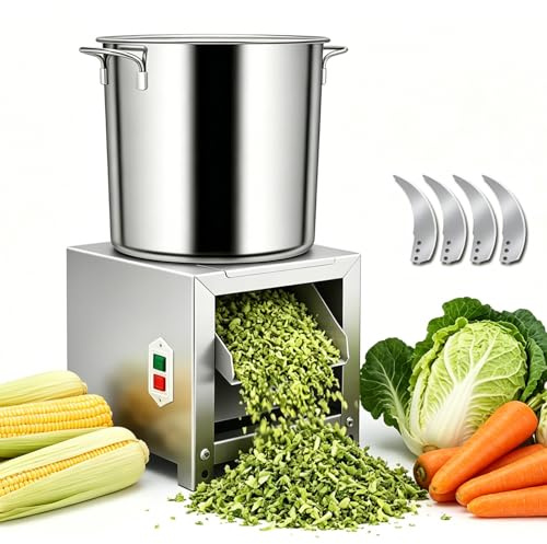 agreilduite Picadora Eléctrica De Alimento para Aves, Picadora Comercial De Vegetales, Motor De Alta Velocidad De 3500 RPM + Amplia Entrada De Alimentación; Molino De Alimento para Animales Y Aves
