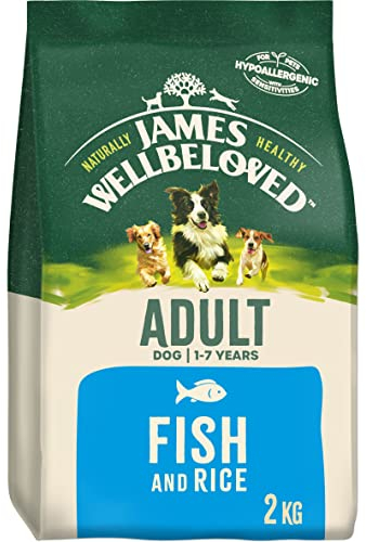 James Wellbeloved Adult Fish & Rice 2 kg Bag, Hypoallergenic Dry Dog Food