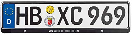 SV Werder Bremen Kennzeichenhalter/Nummernschildhalter Werder Bremen