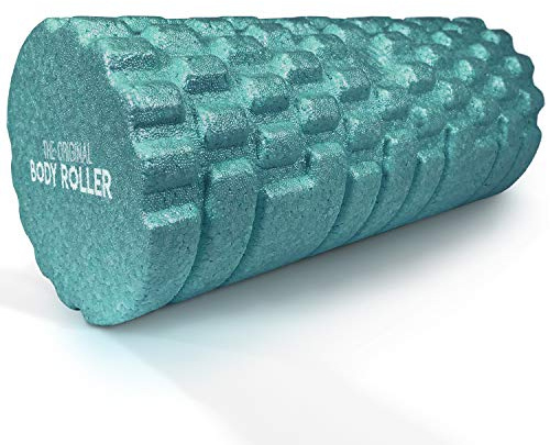 The Original Body Roller - High Density Foam Roller Massager for Deep Tissue Massage of the Back and Leg Muscles - Self Myofascial Release of Painful Trigger Point Muscle Adhesions (Turquoise)