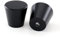 LONTAN 10 Pack Black Cylinder-Shaped Cabinet Knobs for Dresser Drawers - Aluminum Alloy Cupboard Handles for Kitchen
