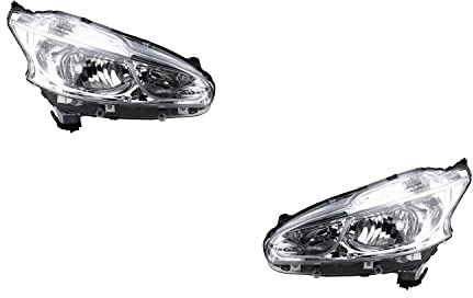 Johns Fari alogeni adatti per Peugeot 208 03/12-05/15 H7 H7 Set Sinistra Destra