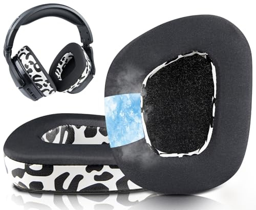 SOULWIT Cuscinetti Gel Raffreddamento Ricambio per Turtle Beach Stealth 600 Gen 2 USB/MAX, 600 Gen3 PC/PS/XB, 500 XB wireless cuffie,Cuscinetti con Schiuma di Isolamento Acustico