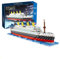 FULHOLPE Technik Titanic Bausteine Bausatz, 4404+ Klemmbausteine Kreuzfahrtschiff Modellbausatz, MOC Technik Cruise Liner Bauset Kompatibel mit Großen Marken
