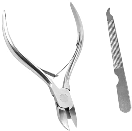 JTUYPT Profi Krallenschere für Hunde und Katzen mit Nagelfeile Ergonomischer Griff Krallenzange für mittlere und kleine Haustiere Vollständig aus Edelstahl für leichtere Reinigung und Desinfektion