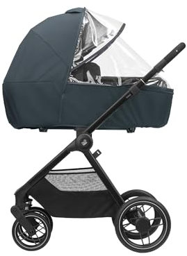 Maxi-Cosi Comfort Kinderwagen Regenverdeck, Regenverdeck für Kinderwagen, luftdurchlässig, Regenschutz mit Frontfenster, einfach an Maxi-Cosi Kinderwagen und Babywannen zu befestigen, durchsichtig