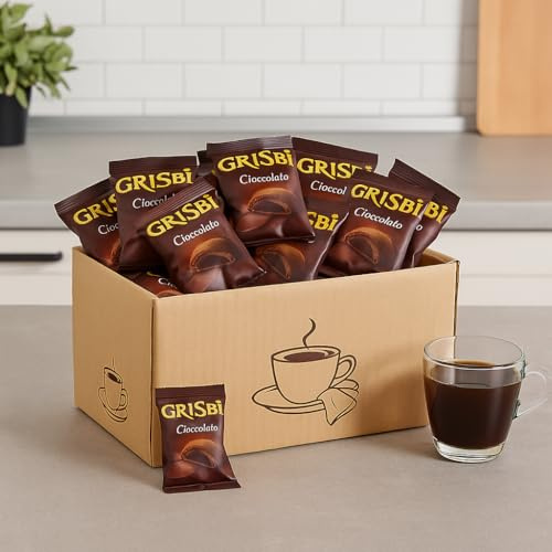 Biscotti Frollini Ripieni al Cioccolato – 1kg con 200 Monoporzioni da 5g – Ideali per B&B, Hotel, Uffici e Colazioni – Confezione da Scorta per Servizio Cortesia o Buffet
