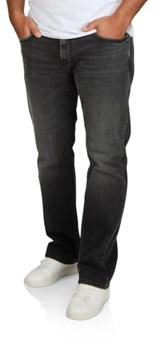 riverso Jeans herr stretch normal passform RIVEddy jeansbyxor denim blå svart 29 30 31 32 33 34 36 38 40, Telly Wash (55619), 36W / 34L