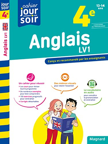 Anglais 4e LV1 - Cahier Jour Soir: Conçu et recommandé par les enseignants