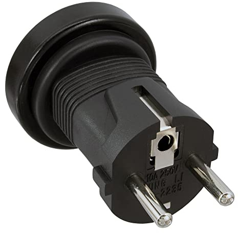 InLine 16703A Reiseadapter, Australien/Argentinien Buchse auf Schutzkontakt Stecker