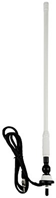 Herdio Waterproof Marine Antenna Rubber Duck Dipole Flexible Mast FM AM Antenna for Boat Radio Car ATV UTV RZR SPA