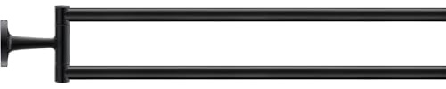 Duravit Handtuchhalter Starck T, zweiarmig, Wandmontage, 46,5 cm, Schwarz Matt, One Size