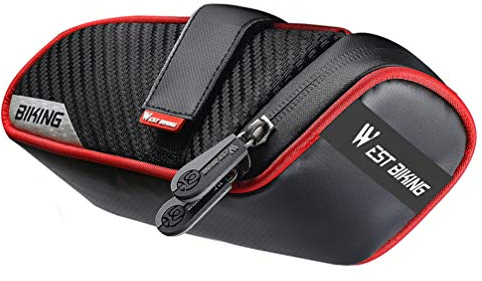 BESPORTBLE Sacoche de Selle de vélo, VTT, vélo de Course, VTT, BMX, de Tuyau étanche, à Outils, de Rangement pour siège arrière, vélo en Plein air, Accessoires de vélo