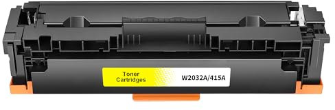 415A Toner (Mit Chip) Kompatible für HP 415A Multipack Tonerkartusche für W2030A W2032A W2030X W2031A W2033A Color Laserjet Pro MFP M479fdw Toner M479fnw M479fdn M479dw M454dn M454dw M479 (1x Gelb)
